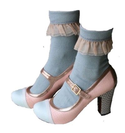 heels with socks