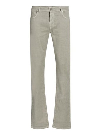 Shop Loro Piana Regular-Fit Five-Pocket Linen Blend Pants up to 70% Off | Saks Fifth Avenue