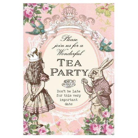Alice in Wonderland Tea Party Invitations - Le Petite Putti Canada - Putti Fine Furnishings