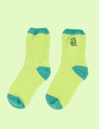 Pickle Fuzzy Socks | Moriah Elizabeth Merch