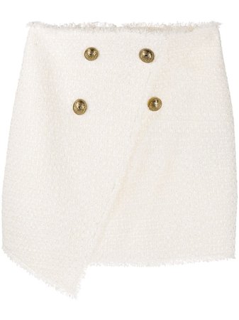 Balmain wrap-front Skirt - Farfetch
