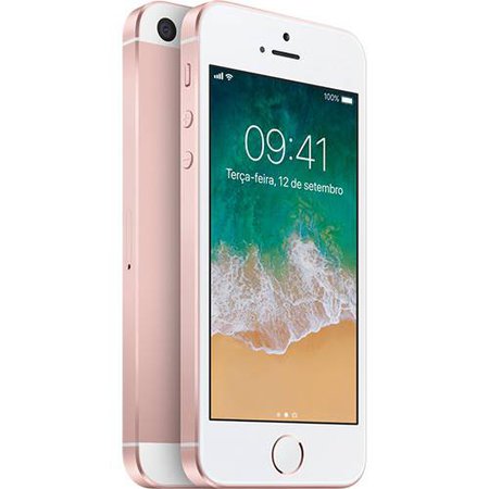 iPhone SE 32GB Ouro Rosa IOS 4G Câmera 12MP - Apple - Shopping Laru