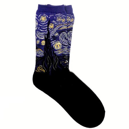 Starry night van gogh socks
