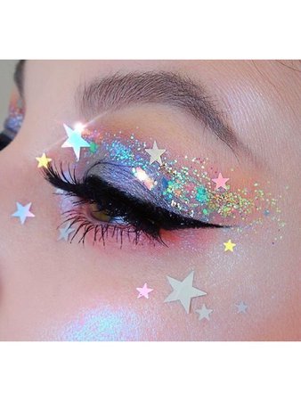 star eye makeup