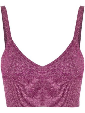 M Missoni metallic knitted bralette pink 2DK001002K009C - Farfetch