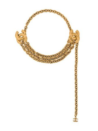 Chanel Pre-Owned Logo Chain Necklace