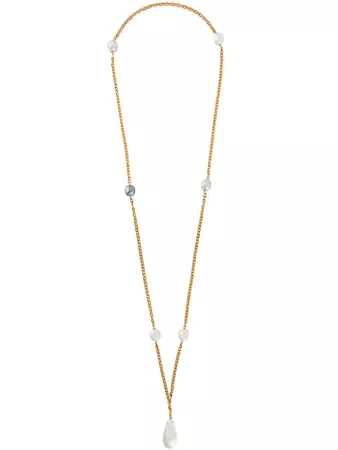 Chanel Vintage Pearl Embellished Necklace - Farfetch