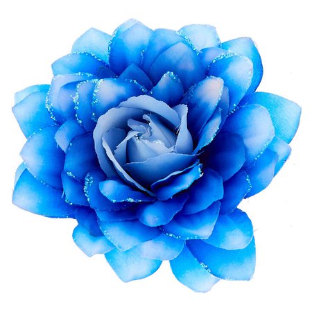 blue rose hair clip - Google Search