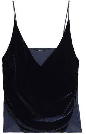 Lucy Velvet And Crepe De Chine Camisole