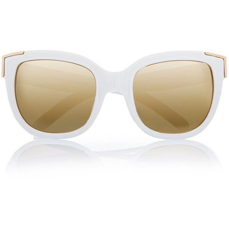 White Retro Sunglasses