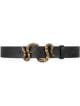 Shop black Gucci Leather belt with snake buckle with Express Delivery - Farfetch