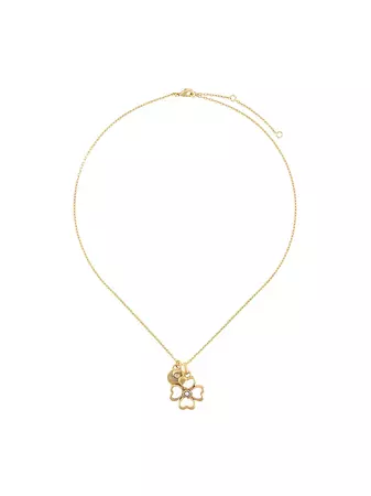 Shop Goossens Talisman clover necklace with Express Delivery - FARFETCH