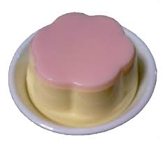 cute pink egg pudding