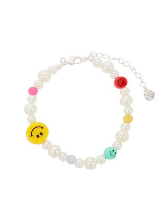 CHAINED & ABLE Bad Kid Smile faux pearl bracelet | Harvey Nichols