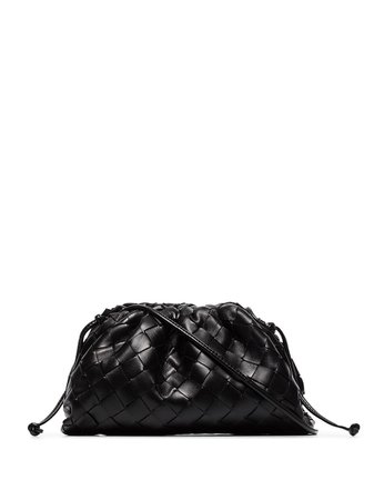 Shop black Bottega Veneta The Mini Pouch Intrecciato bag with Express Delivery - Farfetch
