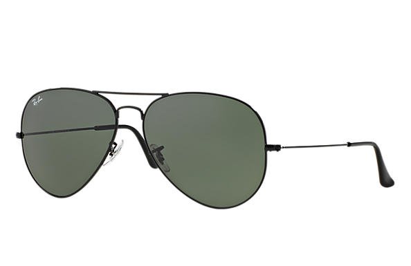 Óculos de sol Aviator Large Metal Ii Preto ,armação Metal,lentes Verde Clássica G15 Lentes - RB3026L | Ray-Ban® Brasil