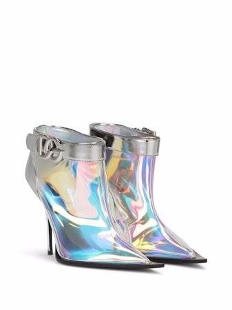 Dolce & Gabbana Holographic Ankle Boots - Farfetch
