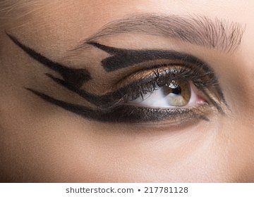 futuristic eye makeup