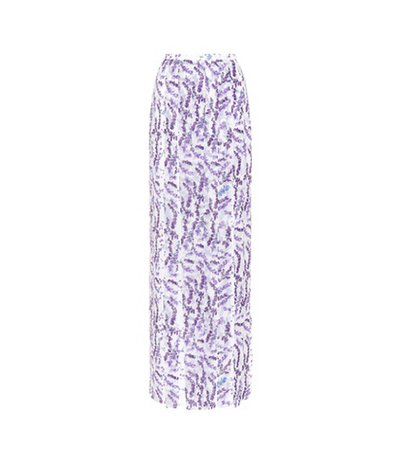 Oreste floral-print maxi skirt