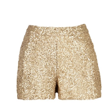 Gold Sequin Shorts