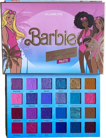 barbie x glamlite dream summer palette