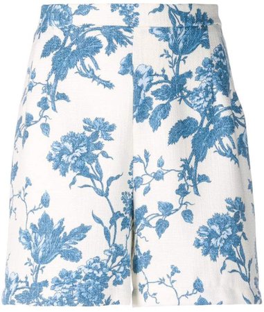 Semicouture floral printed shorts