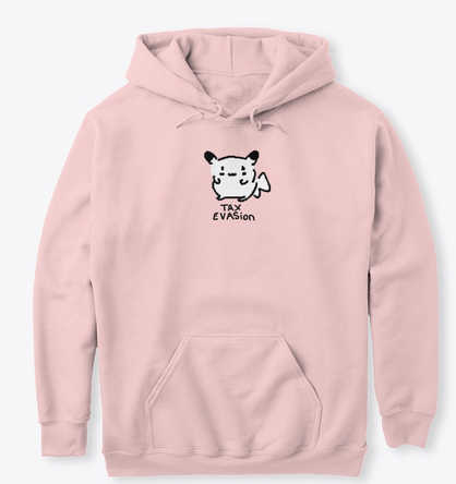 pukicho tax evasion hoodie in pink