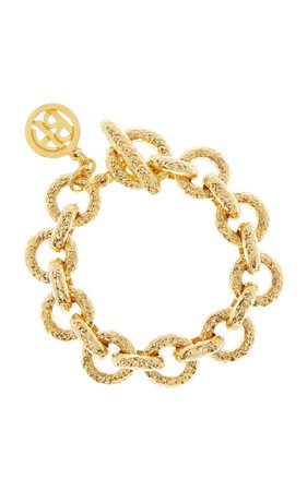 Hammered 24k Gold-Plated Chain Bracelet By Ben-Amun | Moda Operandi