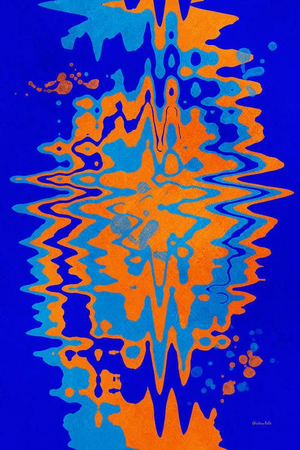 blue and orange background bg
