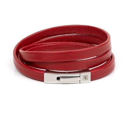 Red Passion • Leather Bracelet | INMIND Handcrafted Jewelry