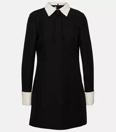 Crepe Couture Minidress in Black - Valentino | Mytheresa