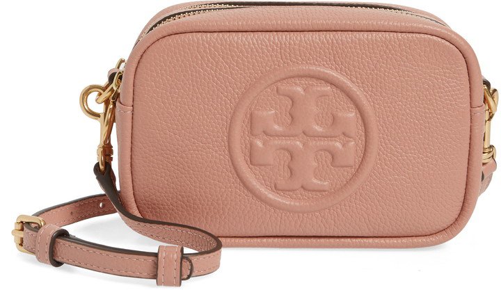 Perry Bombe Leather Crossbody Bag