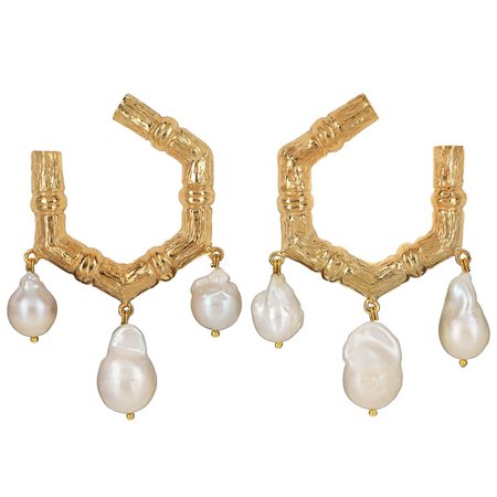 Lareina Earrings Gold | Christie Nicolaides