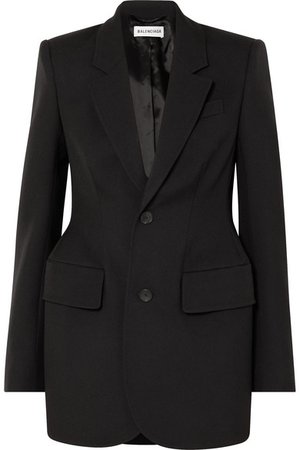 Balenciaga | Hourglass wool-gabardine blazer | NET-A-PORTER.COM