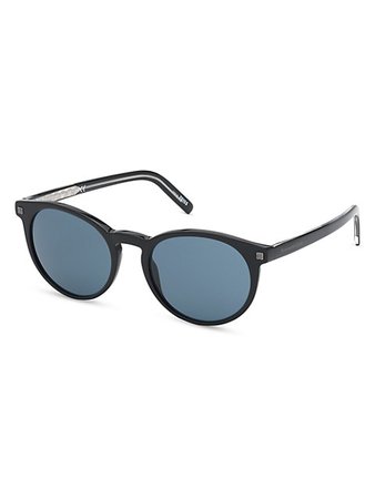 Shop ZEGNA Round 54MM Sunglasses | Saks Fifth Avenue