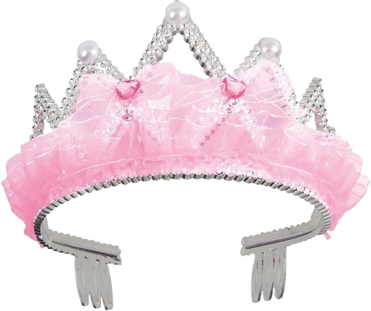 pink plastic kids tiara