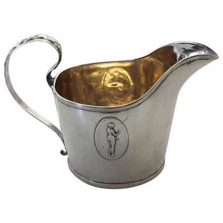 19th Century Swedish Silver Creamer For Sale at 1stDibs