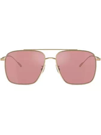 Oliver Peoples Dresner aviator-frame Sunglasses - Farfetch