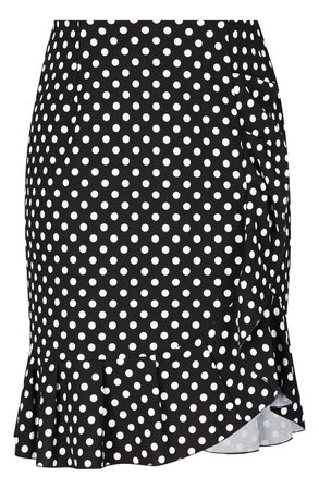 City Chic Spot Frill Skirt (Plus Size) | Nordstrom