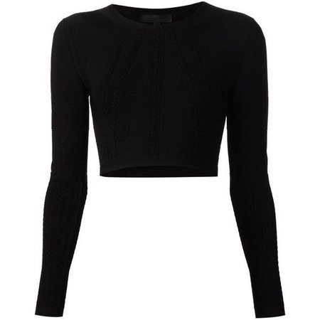 Cushnie Et Ochs cropped cable knit top ($985)