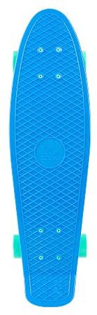 Amazon.com: Retrospec Quip Skateboard 22.5" Classic Retro Plastic Cruiser Complete Skateboard with Abec 7 bearings and PU wheels, Royal Blue (3172): Sports & Outdoors