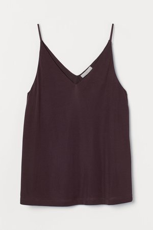 V-neck Camisole Top - Red