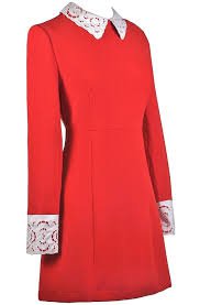 red dress with white collar - Google Search