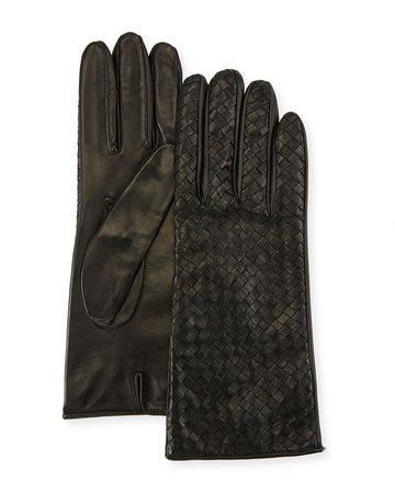 Portolano Woven Napa Leather Gloves