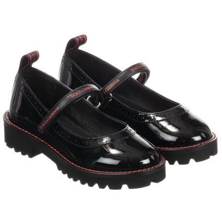 Dolce & Gabbana - Black Patent Leather Shoes | Childrensalon Outlet