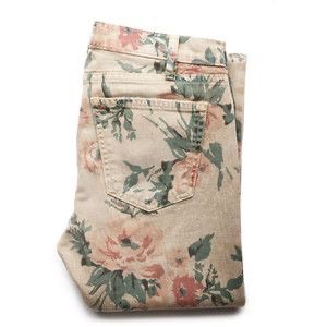 floral folded pants
