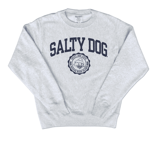 Sweatshirt Reverse Weave Sweatshirt in Silver Grey - The Salty Dog Inc