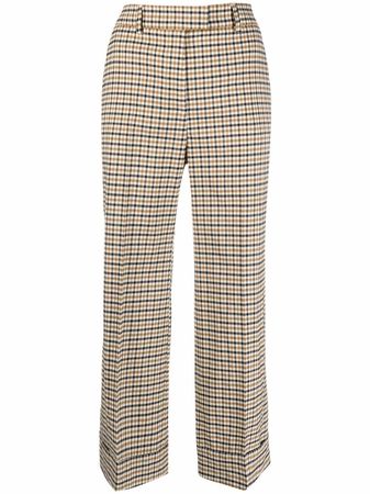 Alberto Biani Check Pattern Cropped Trousers - Farfetch