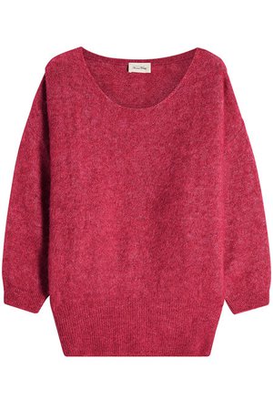 American Vintage - Pullover with Alpaca and Wool - magenta