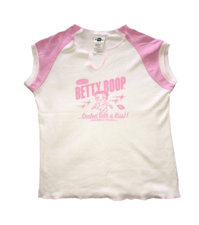 pink Betty Boop y2k top